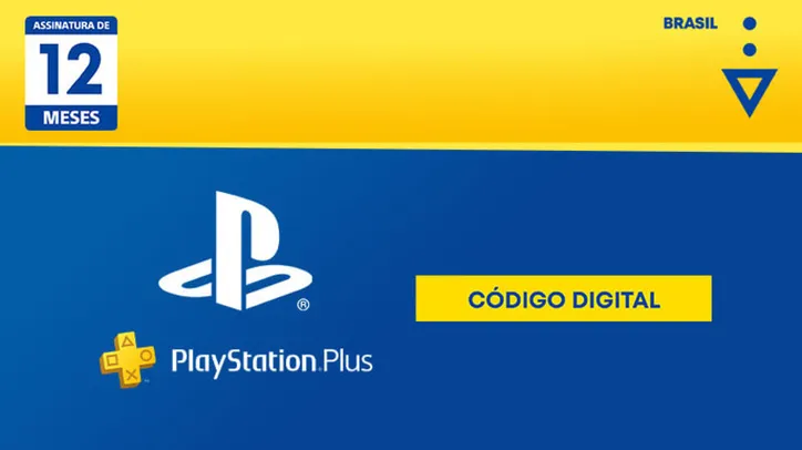 Assinatura PlayStation Plus 12 Meses Digital [Exclusivo Brasil]