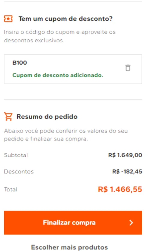 Imagem na descrição da promoção