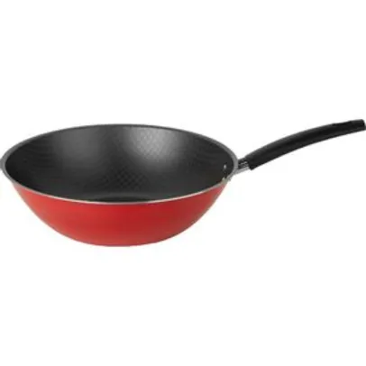 Frigideira Wok 28cm Multiflon Oriental Vermelha