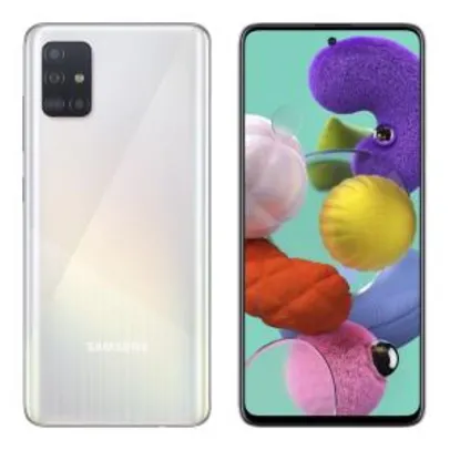 Smartphone Samsung Galaxy A51, Branco, 128GB | R$1.600