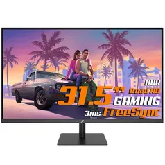 Monitor Gamer SuperFrame Precision Ultra, 31.5 Pol, E-LED, Quad HD, IPS, 75Hz, HDR, 100% sRGB, FreeSync, HDMI/DP, SFPUFB-31075-QHD-PRO