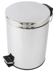 Lixeira Inox Brilho com Pedal 5L - A/CASA