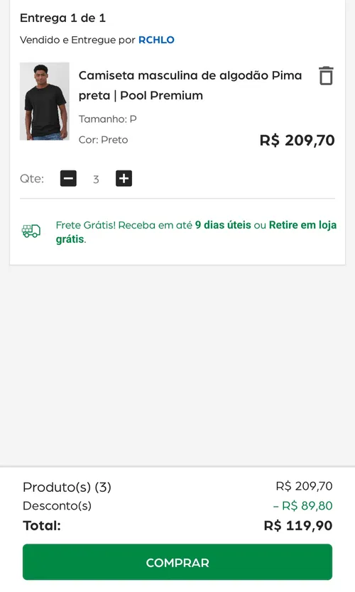 Imagem na descrição da promoção