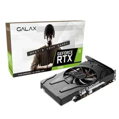 Placa de Vídeo Galax NVIDIA GeForce RTX 3050 1-Click OC, 8GB GDDR6, LHR, DLSS, Ray Tracing - 35NSL8M