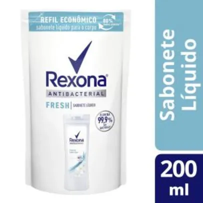 Sabonete Líquido Rexona Antibacterial Fresh Refil 200ml R$ 3