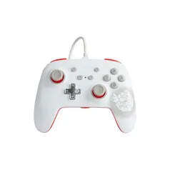 [AME R$142] Controle Fio Power-A Super Mario White Branco e Vermelho