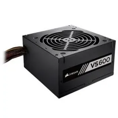 Fonte Corsair VS600, 600W, 80 Plus - R$400