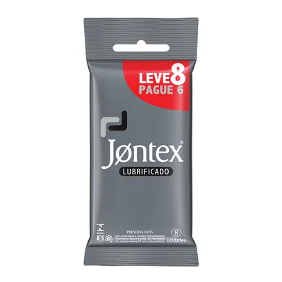 Preservativo Jontex Lubrificado Leve 8 Pague 6