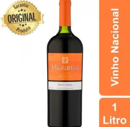 Vinho Tinto Nacional Blend Mioranza Suave 1 Litro | R$ 12