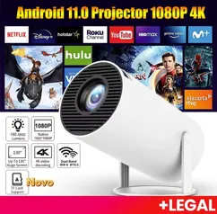 Projetor 4K HD 150 Polegadas Celular, Tv B0x, Xbox, PS, Pc, Wifi HY300 Pro Magcubic