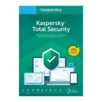 Saindo por R$ 29,67: Kaspersky Antivírus Total Security 2020 Multidispositivos 1 PC - Digital para Download | R$ 30 | Pelando