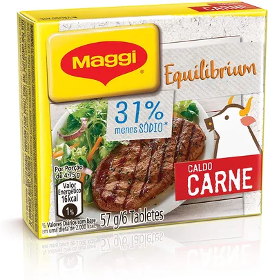 [PRIME] Caldo de Carne Maggi Equilibrium, Tablete, 57 g | R$ 0,79