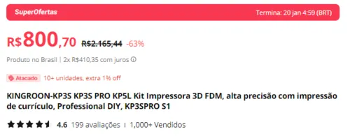 Imagem na descrição da promoção