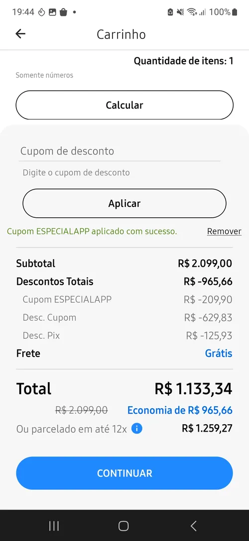 Imagen na descrição da promoção