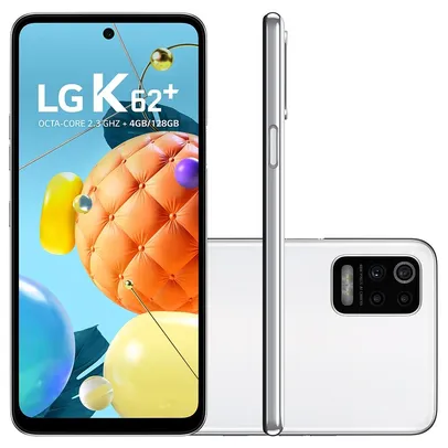 Smartphone LG K62 Plus, 128GB, 48MP, Tela 6.5´, Branco - LM-K525BMW | R$1.039