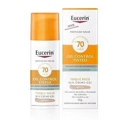 Protetor Solar Eucerin Sun Oil Control Tinted FPS 70 – 50g Médio