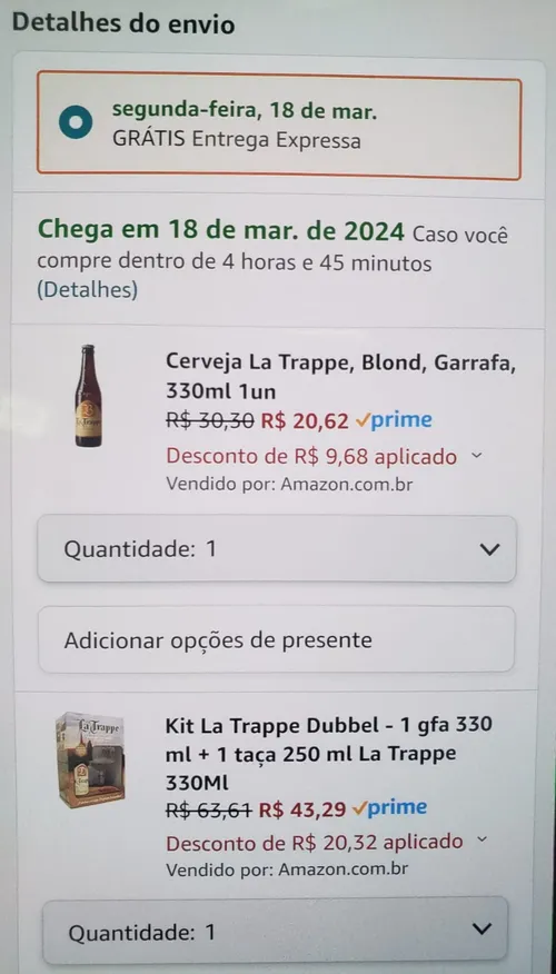 Imagem na descrição da promoção