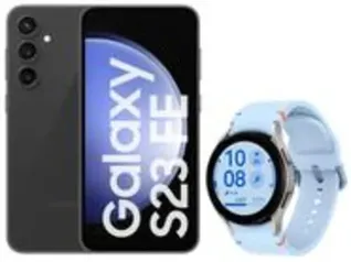 Samsung Galaxy S23 FE 128GB Grafite + Galaxy Watch FE 40mm Azul