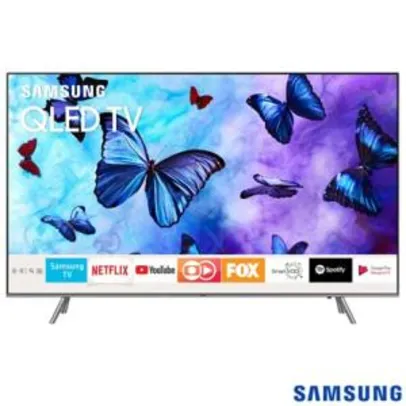 Smart TV 4K Samsung QLED 2018 UHD 55" com Modo Ambiente, Tela de Pontos Quânticos, HDR1000 e Wi-Fi - QN55Q6FNAGXZD - SGQN55Q6FNPTA_PRD