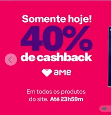 Ganhe 40% de volta via AME no site da OBABOX