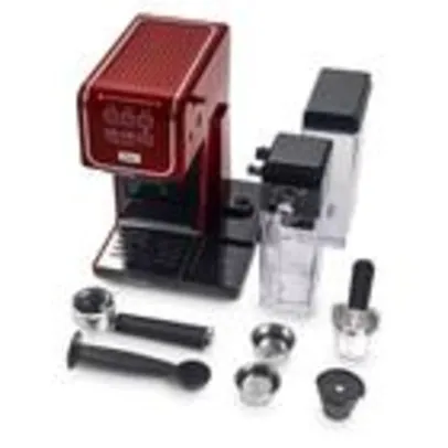 Cafeteira Expresso Oster PrimaLatte Xpert 1170W, 127V, Preto e Vermelho - BVSTEM6702R-017