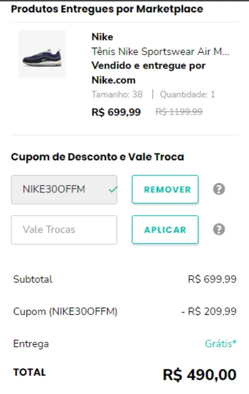 Imagem na descrição da promoção