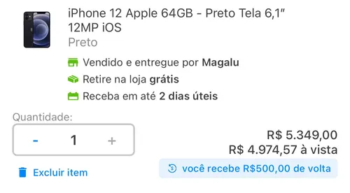 Imagem na descrição da promoção