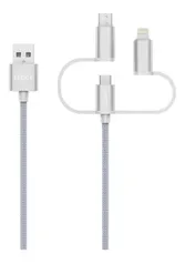 Cabo 3 Em 1  Usb C Micro Usb E Usb Tedge