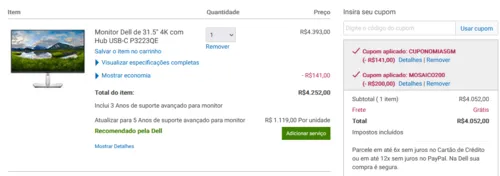 Imagem na descrição da promoção