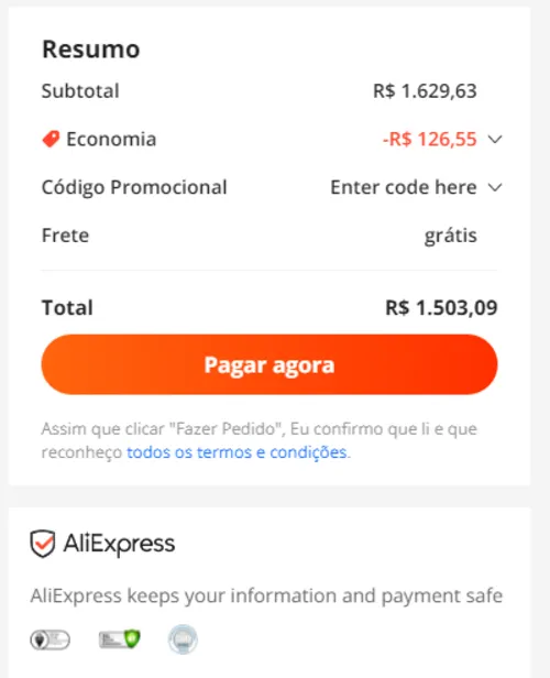 Imagem na descrição da promoção