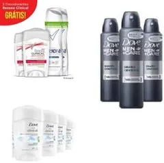 [NETFARMA] 4 dove clinical + 2 rexona clinical+ 3 dove(qualquer tipo) + 2 rexona women  R$67