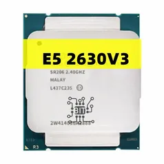 [R$5 Novo usuário] Processador CPU Intel Xeon, E5 2630 V3, 20M, 85W, LGA 2011-3, 8 núcleos 16 Threads, 2.4GHz - Para Desktop