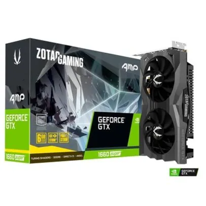 Placa de Vídeo Zotac Gaming NVIDIA GeForce GTX 1660 Super AMP, 6GB, GDDR6 - ZT-T16620D-10M | R$3,200