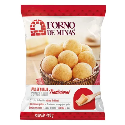 [ Regional | Leve 3 Pague 2] Pão de Queijo Congelado Forno de Minas 400g | R$ 9,33 cada