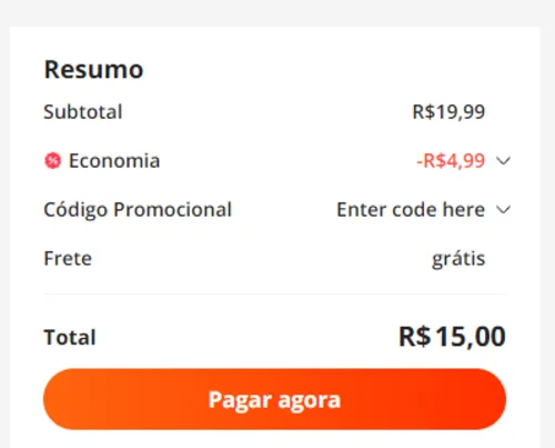 Imagem na descrição da promoção