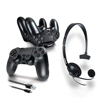 Dreamgear Dgps4-6435 Kit De Acessórios Gamer Com 6 Peças Para Playstation 4, Dreamgear, Preto - Andr