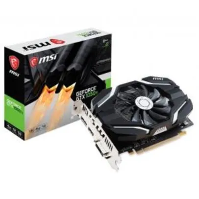 Placa de Vídeo MSI NVIDIA GeForce GTX 1050 TI 4G OCV1, 4GB, GDDR5 | R$ 1.000