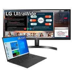 Notebook LG Gram 17" i7-11ª 16GB 512GB SSD + Monitor IPS 29 Ultrawide