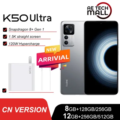 Smartphone Redmi K50 Ultra Snapdragon 8+ Gen 1 8GB+128GB