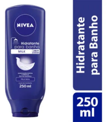 Loção Desodorante Hidratante P/ Banho Milk Nivea 250ml | R$9