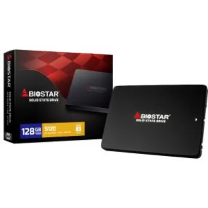 SSD Biostar S120 128GB, Sata III, Leitura 550MBs Gravação 500MBs, SA902S2E38-PN1BD-BS2