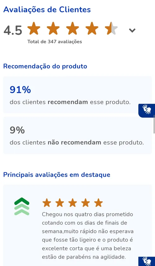 Imagem na descrição da promoção