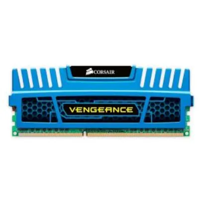 Memoria Corsair Vengeance 4GB (1x4) DDR3 1600MHz Azul, CMZ4GX3M1A1600C9B