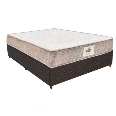 Foto do produto Base Box Cama Casal Com Colchão (138x59x188) Gazin CR35222 Natural Marrom