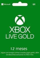 Xbox Live Gold 12 meses Key BRASIL