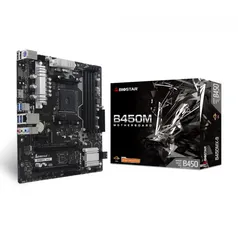 Placa Mãe Biostar B450MX-S, Chipset B450, AMD AM4, mATX, DDR4