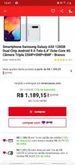 [App] Smartphone Samsung Galaxy A50 128GB - R$1089