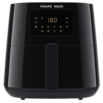 Fritadeira Elétrica Sem Óleo Air Fryer Philips Walita RI9270 XL 6,2L Digital – Preta - 110V