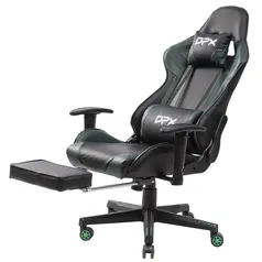 [AME SC R$386] Cadeira Gamer Giratória com Apoio Retrátil para Pés e Braço 2D GT17 - DPX