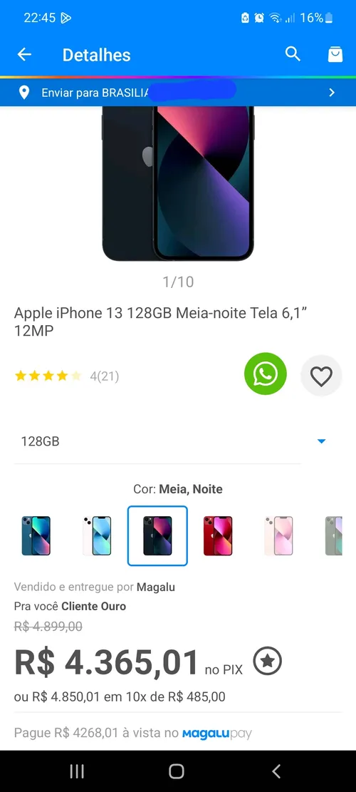 Imagem na descrição da promoção